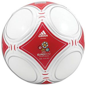 adidas Euro 2012 Capitano Ball   Soccer   Fan Gear   Poland   White