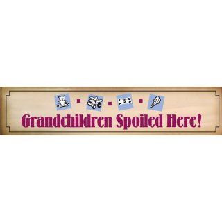 Grandchildren Spoiled Here decorative wall plaque/sign