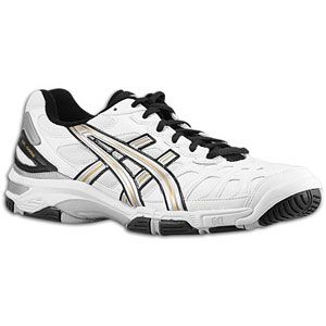 ASICS® Gel Game 3   Mens   Tennis   Shoes   White/Silver/Black