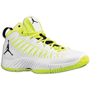 Jordan Super.Fly   Mens   Basketball   Shoes   White/Black/Volt