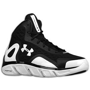 Under Armour Spine Bionic   Mens   Basketball   Shoes   Black/White