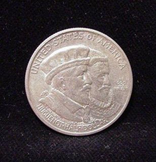 1924 Huguenot Walloon Tercentenary Commemorative Silver Half Dollar