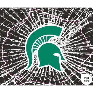 Michigan State Spartans Shattered Auto Decal (12 x 10