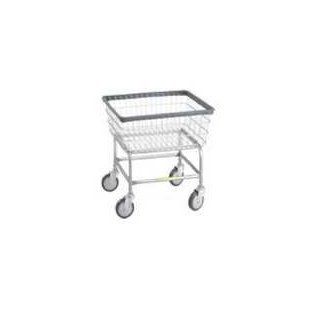 R&B Wire Standard Laundry Cart w/ Yellow Basket   No Rack