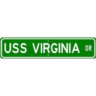 USS VIRGINIA CGN 38 Street Sign   Navy