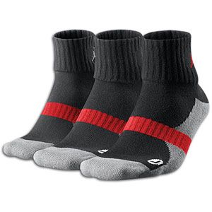 Jordan Low Quarter Sock 3 Pack   Mens   Black/Black/Matte Silver/Gym