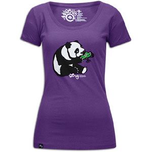 LRG Panda Scoop T Shirt   Womens   Skate   Clothing   Purple