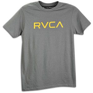 RVCA Big RVCA T Shirt   Mens   Skate   Clothing   Pavement/Gold