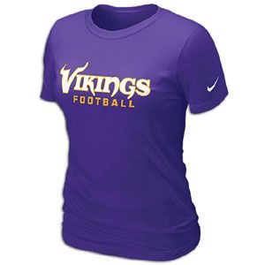Nike NFL Team Wordmark T Shirt   Womens   Minnesota Vikings   Court
