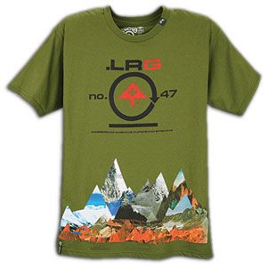 LRG Rugged Alpine S/S T Shirt   Mens   Skate   Clothing   Olive Jam