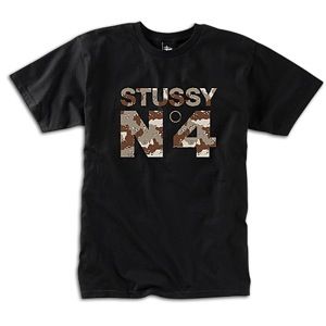 Stussy Dessert N4 T Shirt   Mens   Skate   Clothing   Black/Brown