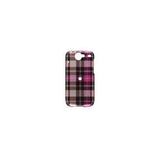 Htc Nexus One G5 (HTC One) Crystal Hot Pink Check Cell