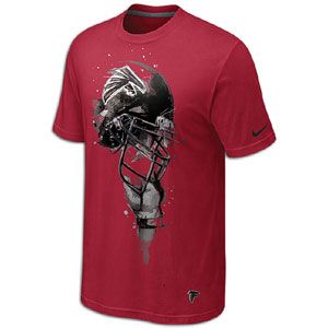 Nike NFL Tri Blend Helmet T Shirt   Mens   Atlanta Falcons   Gym Red
