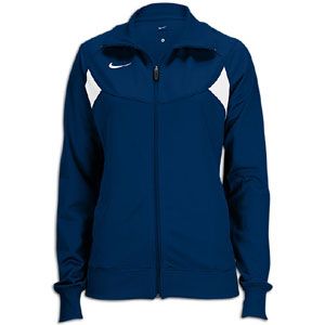 Nike Pasadena II Full Zip L/S Warm Up Jacket   Womens   Navy/White
