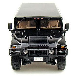  18 Maisto Premier Edition Black Hummer H1 4 Door Die Cast Model