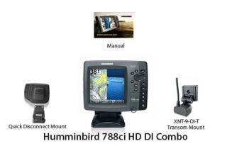 Humminbird 788CI HD Di Down Imaging GPS Chartplotter Fishfinder Combo