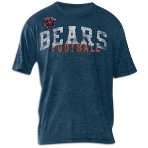 III Tri Blend Vintage Crackle T Shirt   Mens   Chicago Bears   Navy