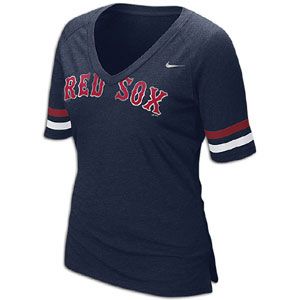 Nike MLB Fan T Shirt   Womens   Baseball   Fan Gear   Red Sox   Navy