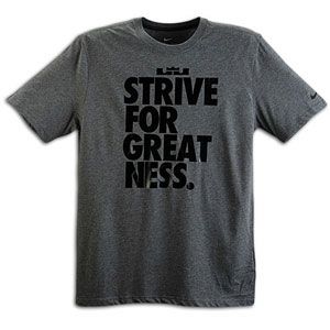 Nike Lebron Strive For Greatness T Shirt   Mens   Charcoal Heather