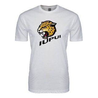 IUPUI SoftStyle White T Shirt Small, Jaguar Head IUPUI