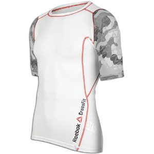 Reebok CrossFit LT Compression S/S Top   Mens   Clothing   White/Camo