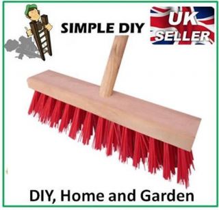 Stiff Sweeping Yard Brush PVC Hard Broom Outdoor Yard Stable Sweeping