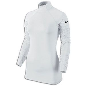 Nike Pro Hyperwarm Mock II   Womens   Training   Clothing   White