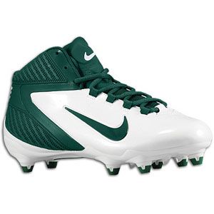 Nike Alpha Speed D 3/4   Mens   Football   Shoes   White/Forest