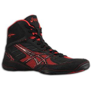 ASICS® Cael V5.0   Mens   Wrestling   Shoes   Black/Red