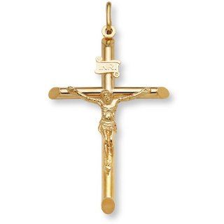 Gold Crucifix Pendant   14K Gold Jewelry