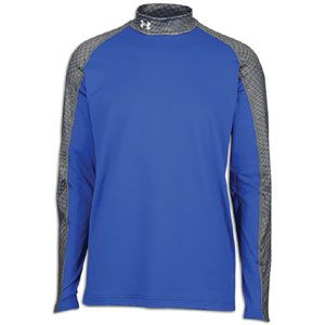 Under Armour Coldgear Competition Fitted Mock   Mens   Royal/Red