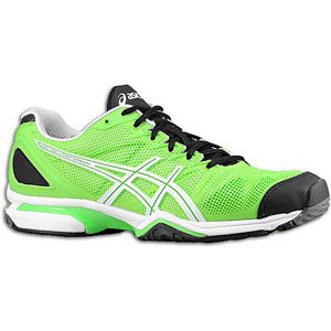 ASICS® Gel Solution Speed   Mens   Tennis   Shoes   Neon Green/White
