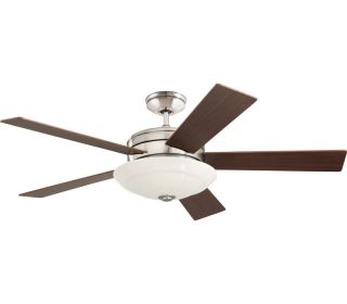  54 Marquette Brushed Steel Remote Control Ceiling Fan CF410WBS