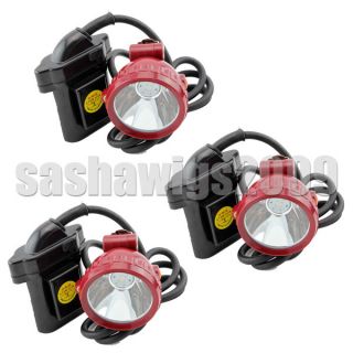 3pcs 5W Miner Light LED Headlight Headlamp ABS Fr Hunting Camping