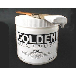  Artist Color White Acrylic Gesso Gallon 128 oz Arts, Crafts & Sewing