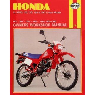 Haynes Honda XL/XR 80, 100, 125, 185, 200cc 78 87 Repair Manual 566