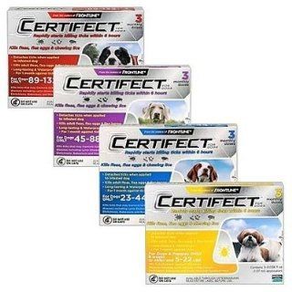  Certifect Flea and Tick Control   3 Pack Dog 89 132 lbs