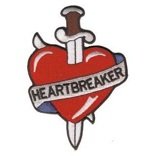 Novelty Iron On   Tattoo Art Heartbreaker Logo Patch