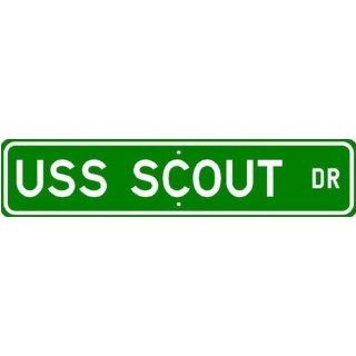 USS SCOUT MCM8 Street Sign   Navy