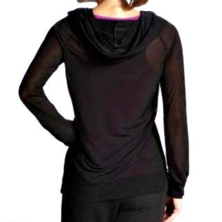  Urban Mobility Sheer Hoodie by Hussein Chalayan Black Large