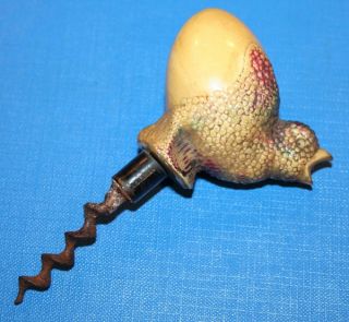 Very Rare Hatched Chick Corkscrew   1920s Celluloid Design   Very
