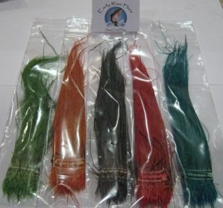 Fly Tying Materials Peacock Herl Assortment 2 5 8  Strung Hot Colors