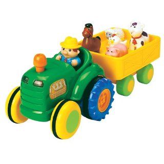 Small World Toys Farm Barn and Iplay Funtime Tractor Replacement Pig