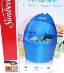 Blue Sunbeam 1 Qt Ice Cream Maker Recipes Storage Great Gift for Dad
