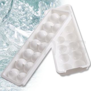 Plastic Ice Cube Tray Mold Mould Maker 14 Balls Party