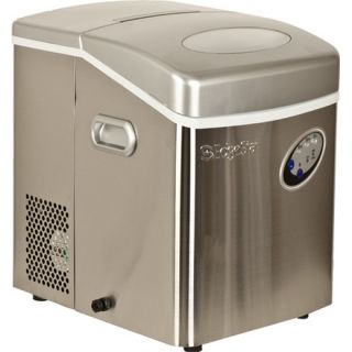  Stainless Steel Ice Maker Compact Countertop Ice Cube Machine