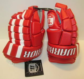 New Warrior Franchise 12 Red White Junior Ice Hockey Gloves