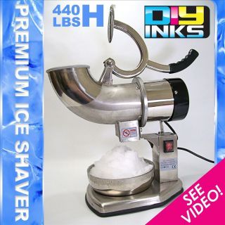 200W Ice Shaver Machine Sno Snow Cone Maker Shaved Icee 440 lbs