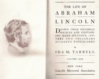  Abraham Lincoln Biography Ida M Tarbell 2 Volume Set Civil War