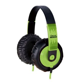 iDance SEDJ 600 (Green) DJ Style Over Ear Headphones w/ 40mm Neodymium